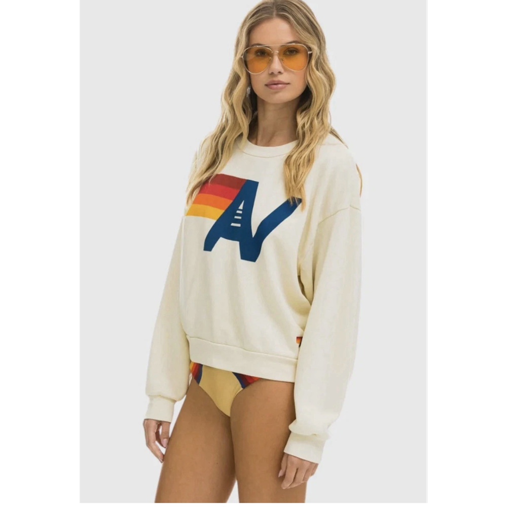 Aviator Nation Logo Pullover Size M Unisex